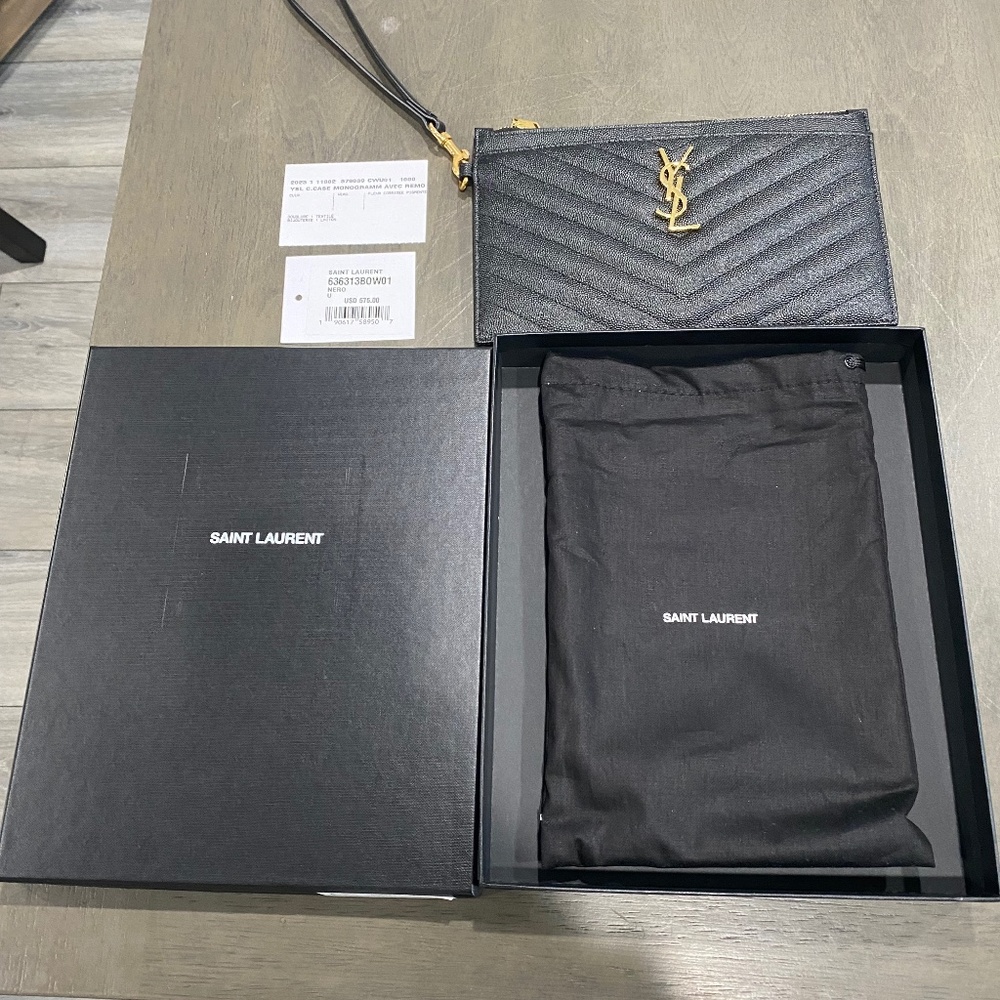 100% Authentic YSL New Jolie Wristlet